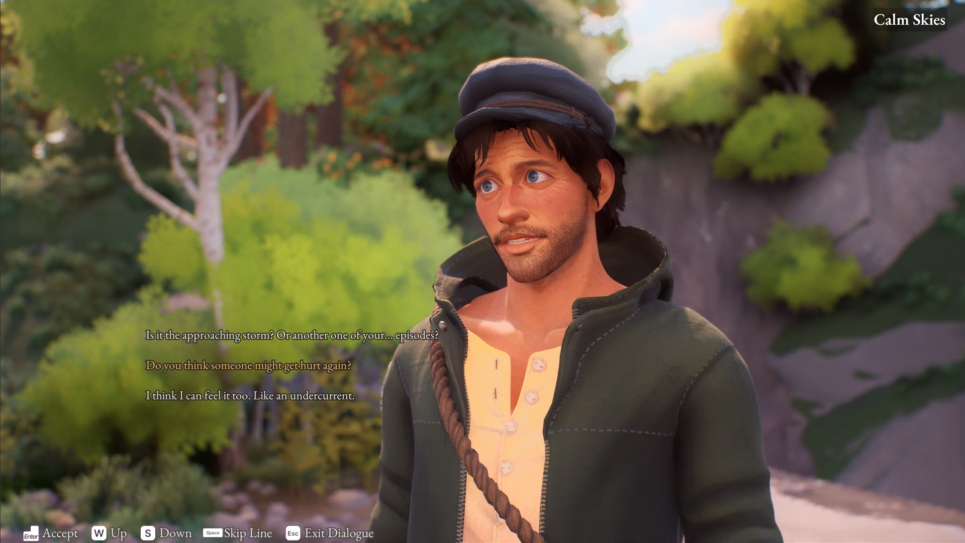 Tidewatch screenshot: building bonds with the crew with dialogue choices