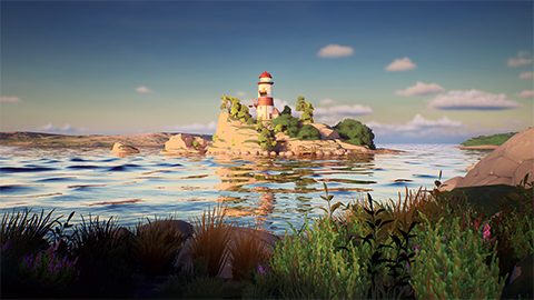 The Skerrywater Isles under clear summer skies while the crew is on good terms